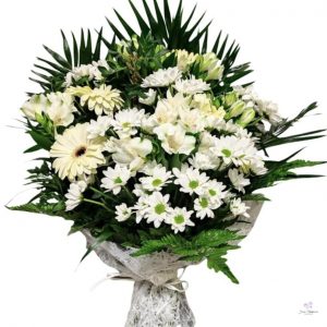 Ramo condolencias blanco